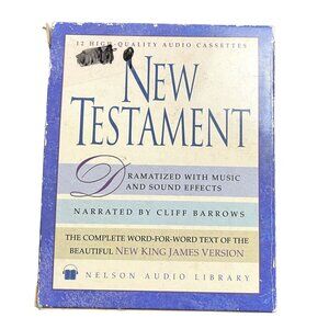 Thomas Nelson NKJV New Testament 12 Audio Cassettes New Sealed Bible Audio 1985